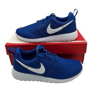 Nike Roshe One GS Shoes Youth Sz 5.5 Y Game Royal Blue/White Sneakers 599728-418